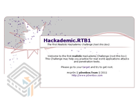 Hackademic RTB1 screenshot